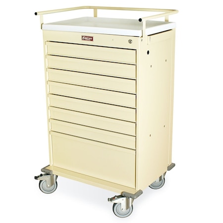 Harloff Value Unit-Dose Box Medication Cart with Key Lock and Capacity of 216 Boxes VLT216BOX